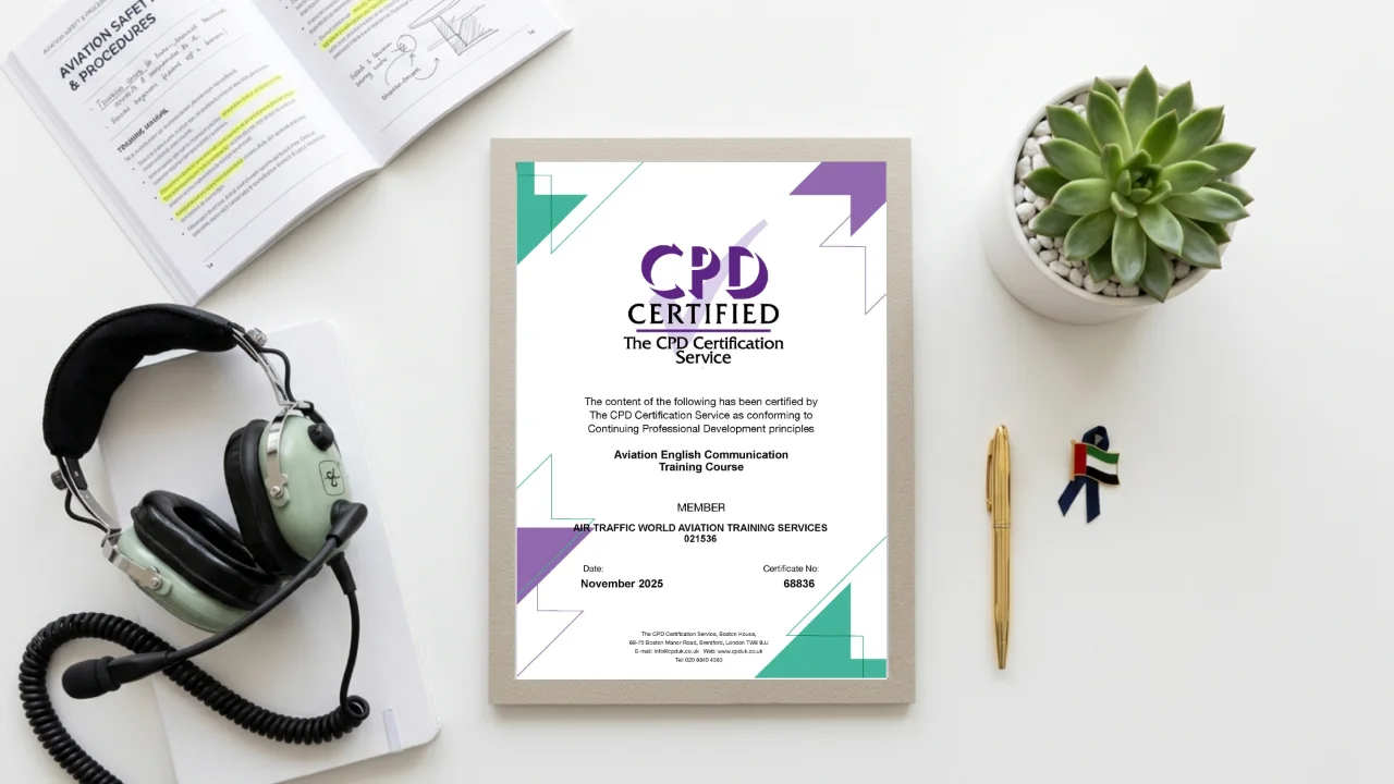 ATW Aviation Earns CPD Accreditation for Its Aviation English Communication Course