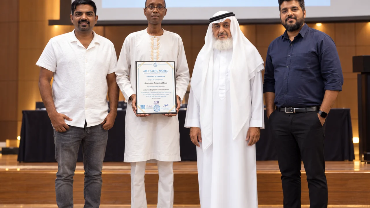ATW Congratulates Ibrahima Amadou Roua on Aviation English Course